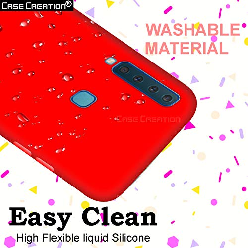 Image of Case Creation Luxurious OG Series for Samsung A9 2018 Case Cover,Anti-Dirty Slim Case Frosted Matte Cute Candy TPU Raised Bezel (Splash of Color) Back Cover for Samsung Galaxy A9 (2018) -Wine Red