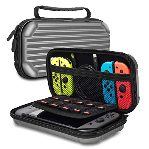 任天堂スイッチ ケース nintendo switch ケース Nintendo Switch対応 Nintendo Switch専用 保護ケース 任天堂スイッチ用 キャリングケース 外出 旅行用 任天堂switch ケース 収納バッグ 防塵 防汚 耐衝撃 ゲームカード 10枚カード 収納可能 ケーブル イヤホン 小物収納可 ハンドストラップ付 耐衝撃 固定バンド Nintendo Switch 収納ケース カバー case 軽量 大容量 ニンテンドースイッチ ケース マリオ スリム マルチ タ