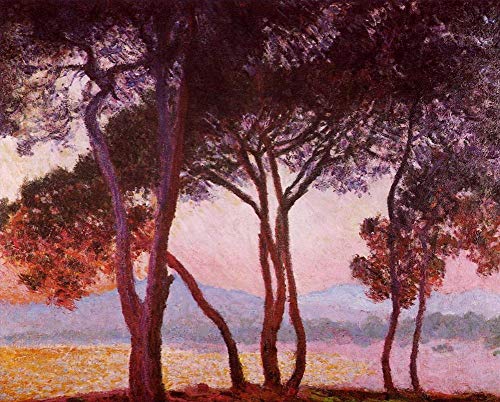 Peinture Claude Monet Juan les Pins huile sur toile cadeau prestige