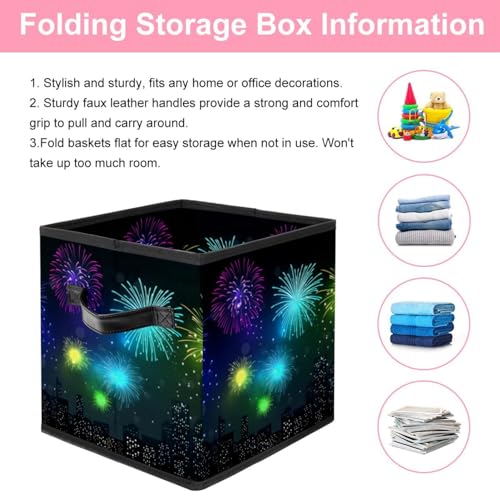 Boîte de rangement pliable en tissu bac de rangement cube chambre