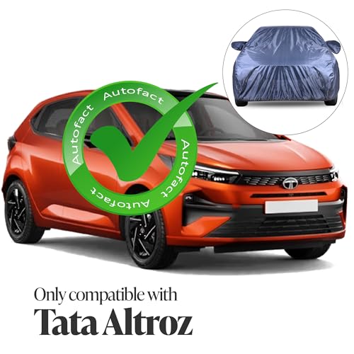 Image of Autofact Premium Car Cover for Altroz | All Weather Water-Resistant Full Body Car Cover | Light-Weight Triple-Stitched Outdoor Shield with UV Protection, Dustproof & Heat-Resistant