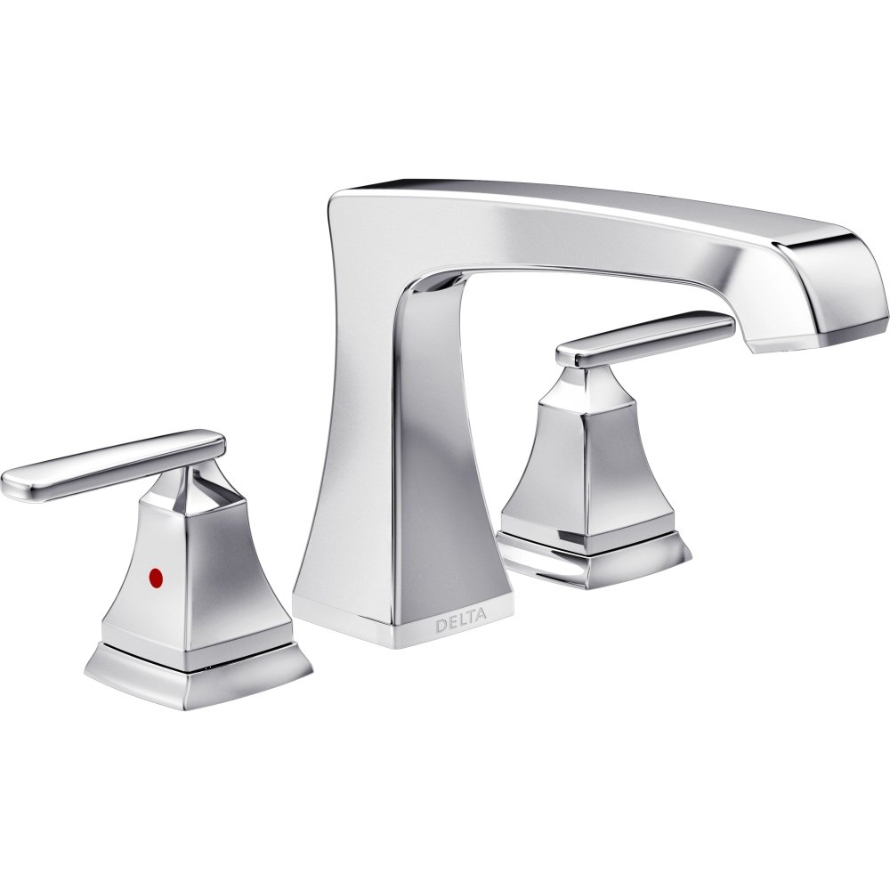 ▼order⑥ Delta Ashlyn Roman Tub Faucet, Chrome Deck Mount Bathtub