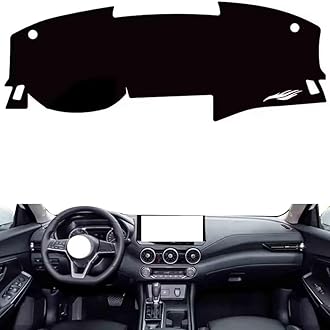 Non-slip anti-glare dash cover Compatible with Nissan sylphy 2023, premium leather (black)