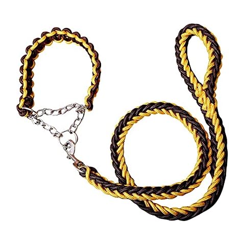 Stylish Heavy Duty Dog Collar and Leash Set Cover