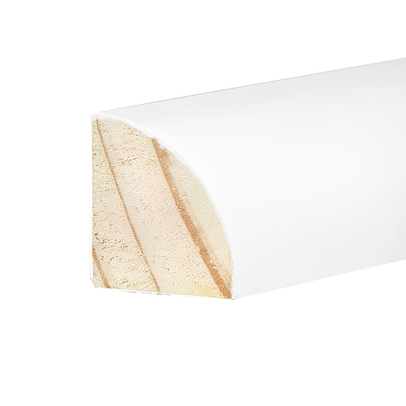 Bestlaminate 3/4″ × 3/4″ × 94″ Solid Pine Quarter Round Trim – Double Primed & Painted – 20-Piece Bundle, Ships Free
