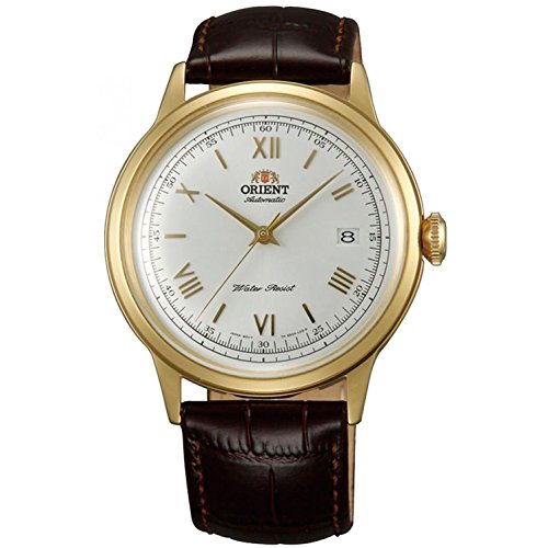 Orient ER24009W Men's Bambino White Dial Leather Strap Automatic Watch