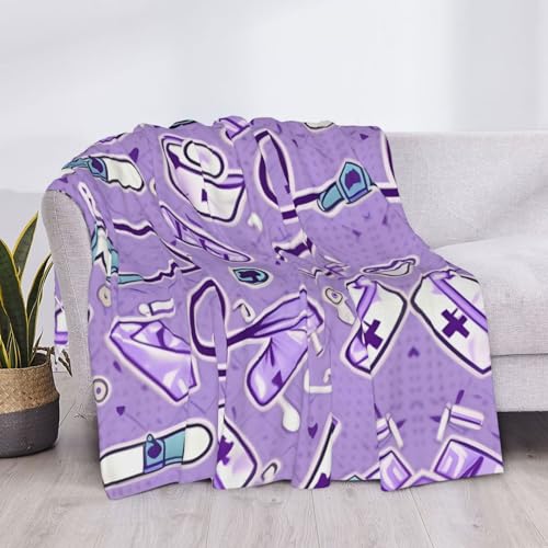 Couverture douce infirmière plaid microfibre épais et chaud