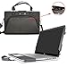 Envy 17 Case,2 in 1 Accurately Designed Protective PU Leather Cover + Portable Carrying Bag for 17.3" HP Envy 17 17-ae000 17-u000 M7-U000 Series Laptop(Not fit 17-r000 17-x000 17-n000 17-k000),Black