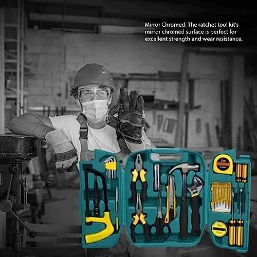 Kit de herramientas combinadas para reparación doméstica 27 piezas miniatura 2
