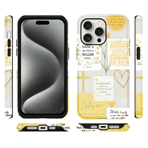 Coque iPhone 15 Pro Max design inspirant double couche premium - 6