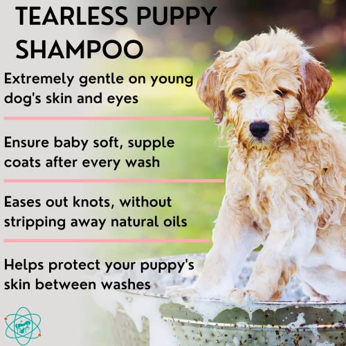 Pet Care Sciences 16 Fl Oz Tearless Puppy Shampoo And Conditioner - Anti Itch Dog Shampoo Sensitive Skin - Coconut Oil Oatmeal Pet Shampoo For Puppies #TOP1