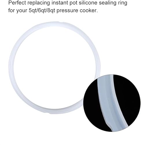 Miniatura 7 de Anillo de sellado de silicona de 6 cuartos para anillo de sellado instantáneo de ollas, junta InstaPot de 6 cuartos de galón, sellos de goma de
