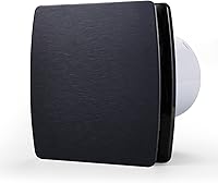 Zeyzer Black Bathroom Exhaust Fan 110 CFM 1.0 Sone Quiet 5.9" Duct Ceiling/Wall Mount Ventilation Fan