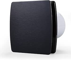 Amazon.com: Zeyzer Black Bathroom Fan 110 CFM 1.0 Sone 5.9" Duct Square ...