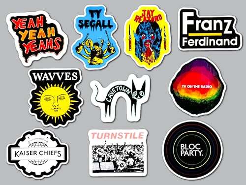 Indie Rock Sticker Pack SET 5 post punk garage dance surf