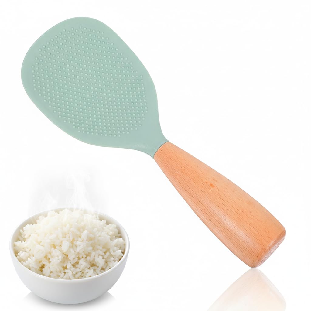 MAGICLULU Silicone Rice Paddle - Non Stick Spoon -1 MAGICLULU Silicone Rice Paddle - Non Stick Spoon -1