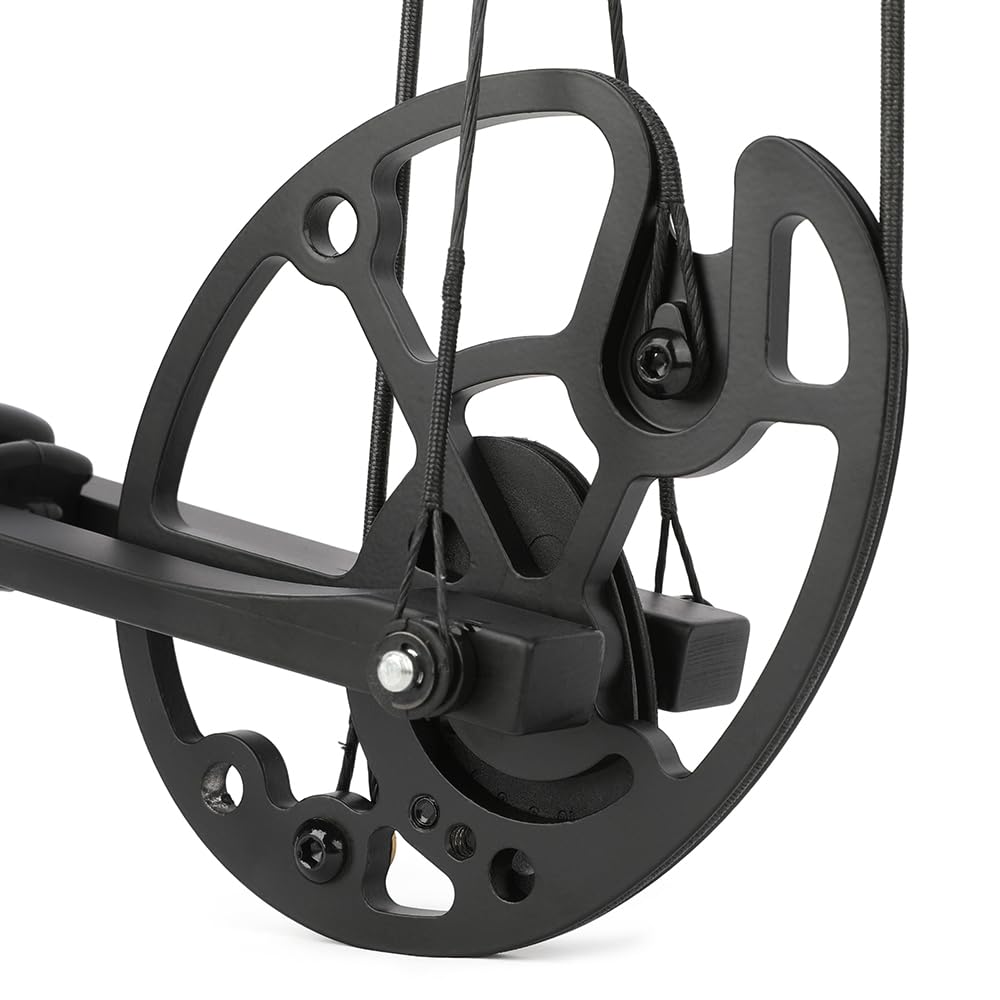 Compoundbogen-Set mit 0-70 lbs Verstellbarer Zugkraft, 320 FPS IBO und 80% Let-Off – für Erwachsene und Jäger, ideal für Jagd und Standschießen