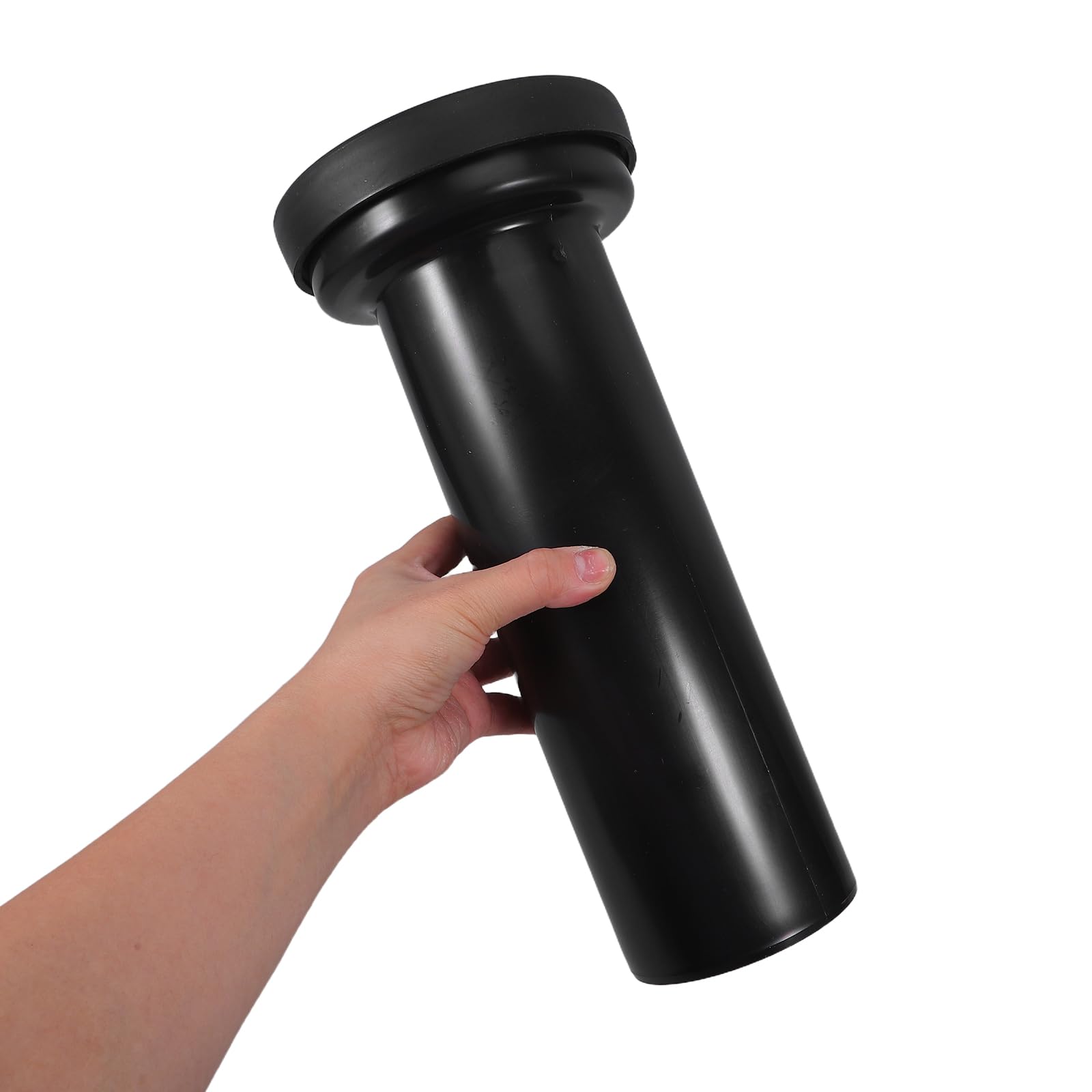 Tubo di Drenaggio per Cassetta Wc Montato a Parete in Plastica Nera Installazione Salvaspazio per Bagno, Parte per Serbatoio Water