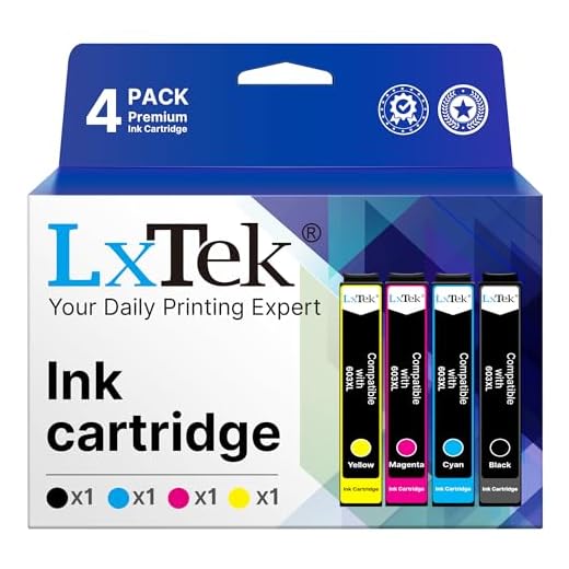 LxTek 603 XL 603XL Multipack Kompatibel für Epson 603 Patronen für Epson xp 3100 druckerpatronen für Expression Home XP-3100 XP-3105 XP-4100 XP-4150 XP-4105 XP-2100 XP-2105 XP-2810 Drucker (4er-Pack)