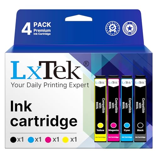 LxTek 603 XL 603XL Multipack Kompatibel für Epson 603 Patronen für Epson xp 3100 druckerpatronen für Expression Home XP-3100 XP-3105 XP-4100 XP-4150 XP-4105 XP-2100 XP-2105 XP-2810 Drucker (4er-Pack)