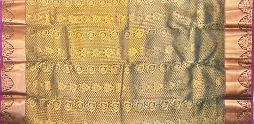 Image of VFCollections Women's Kanchipuram Silk Saree With Blouse Piece