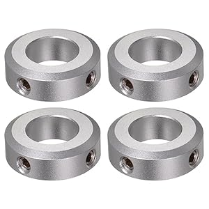 QUARKZMAN 4Stk Stellringe Stellringe welle 17mm Bohrung 32mm AD 10mm Breite Wellensicherungsring Tiefenanschlagringe für Rad Schubkarre Axle Getriebe Montagen CNC Maschine Werkzeuge