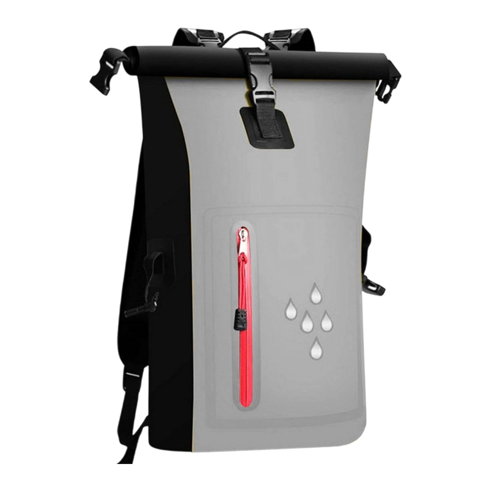Wasserdichter Packsack, 25 Liter, reißfest, schwimmfähig, wasserdichter Rucksack für Kajak, Boot, Outdoor-Camping