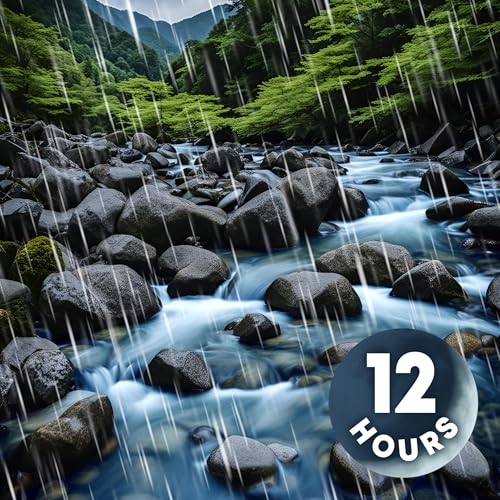 Forest Stream & Rain Sounds to Sleep Well All Night | 12 Hours Podcast Por arte de portada