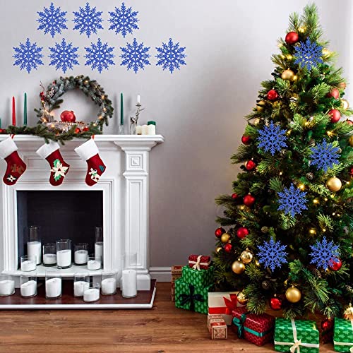 10 Hölzerne Schneeflocken Als Christbaumanhänger – Weiße Winterdekoration Aus Holz Für Einen Gemütlichen Weihnachtsschmuck