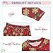 ODAWA Red Christmas Flowers Kids 3T 2 Piece Set Cotton Clothes Fall Outfits