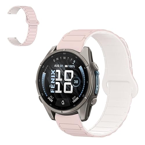KONXISA �����o���h Garmin Fenix 9 / 9 Pro 43mm �Ή� �o���h quick-release ���C�t ���_�炩���V���R���x���g �������� �y�ʁA���K�A�ϋv���A�h���� �h�� �j�����p �_�u���J���[ �X�^�C���b�V�� �r���v�x���g