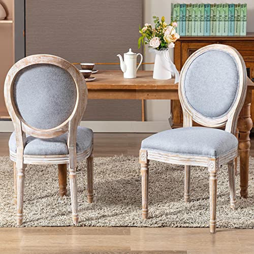 COLAMY Juego de 2 sillas de Comedor de Estilo rústico...