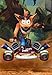 NECA Crash Bandicoot - 7” Scale Action Figure - Deluxe Crash with Jet Board