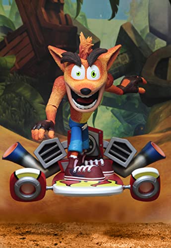 Image of NECA Crash Bandicoot - 7 inch Scale Action Figure - Deluxe Crash with Jet Board