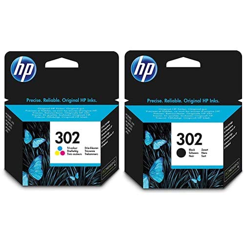 HP 302 F6U65AE Cartucho Original para impresorasde inyección de Tinta, Compatible con...