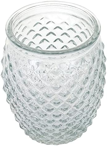 G Decor Designer 3-Piece Modern Diamond Cut Clear Glass and Chrome Bathroom Accessory Set, Includes Liquid Soap or Lotion Dispenser, Toothbrush Holder, Tumbler
