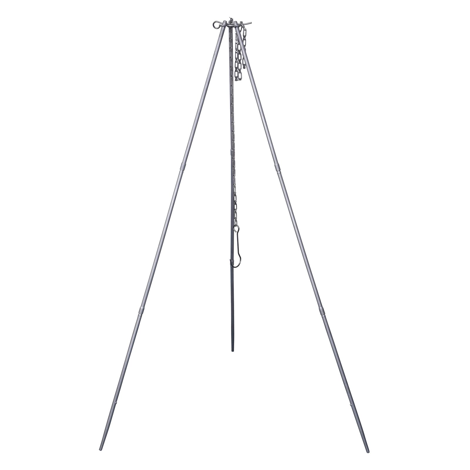 Boundless Voyage Adjustable Titanium Tripod Board Outdoor Campfire Pot Kettle Grill Holder Portable Cookware Dutch Oven Outdoor Tripod Ti9013O