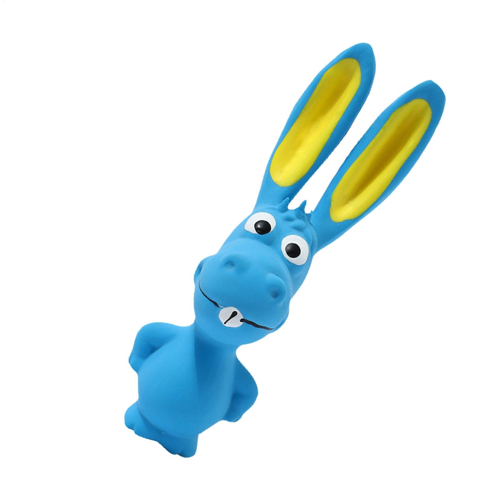 Kauspielzeug für Hunde, quietschendes Hundespielzeug – Hippo Squeaky Toys | Kauspielzeug aus Latex für Tiere, Haustierbedarf, interaktives weiches und zerknittertes Spielzeug