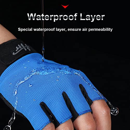 image for SUJAYU Fingerless Gloves for Fishing, Paddling, Sailing, Rowing, Kayak