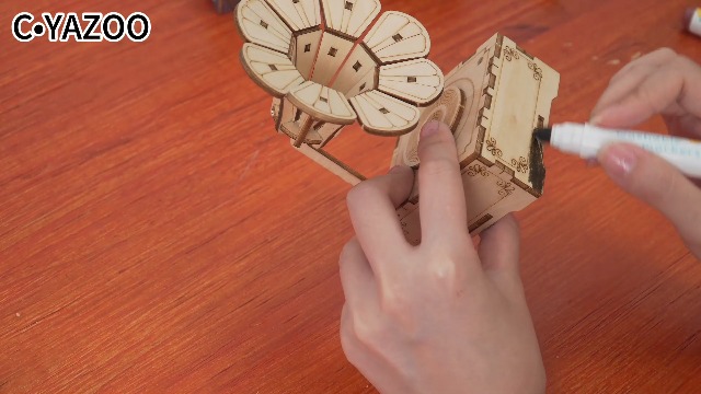 ベビスリ DIY Amazon.com: CYAZOO 3in1 3D Wooden Puzzle for Adults Music Box Set