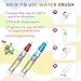 Toddler Toys Water Doodle Mat: 40 X 30 Inch Mess Free Coloring & Drawing Instant Drying Mat - Kids Learning Toys for Girls Age 3-5 Home Educational Activities - Birthday/Christmas Gifts for Girls Boys