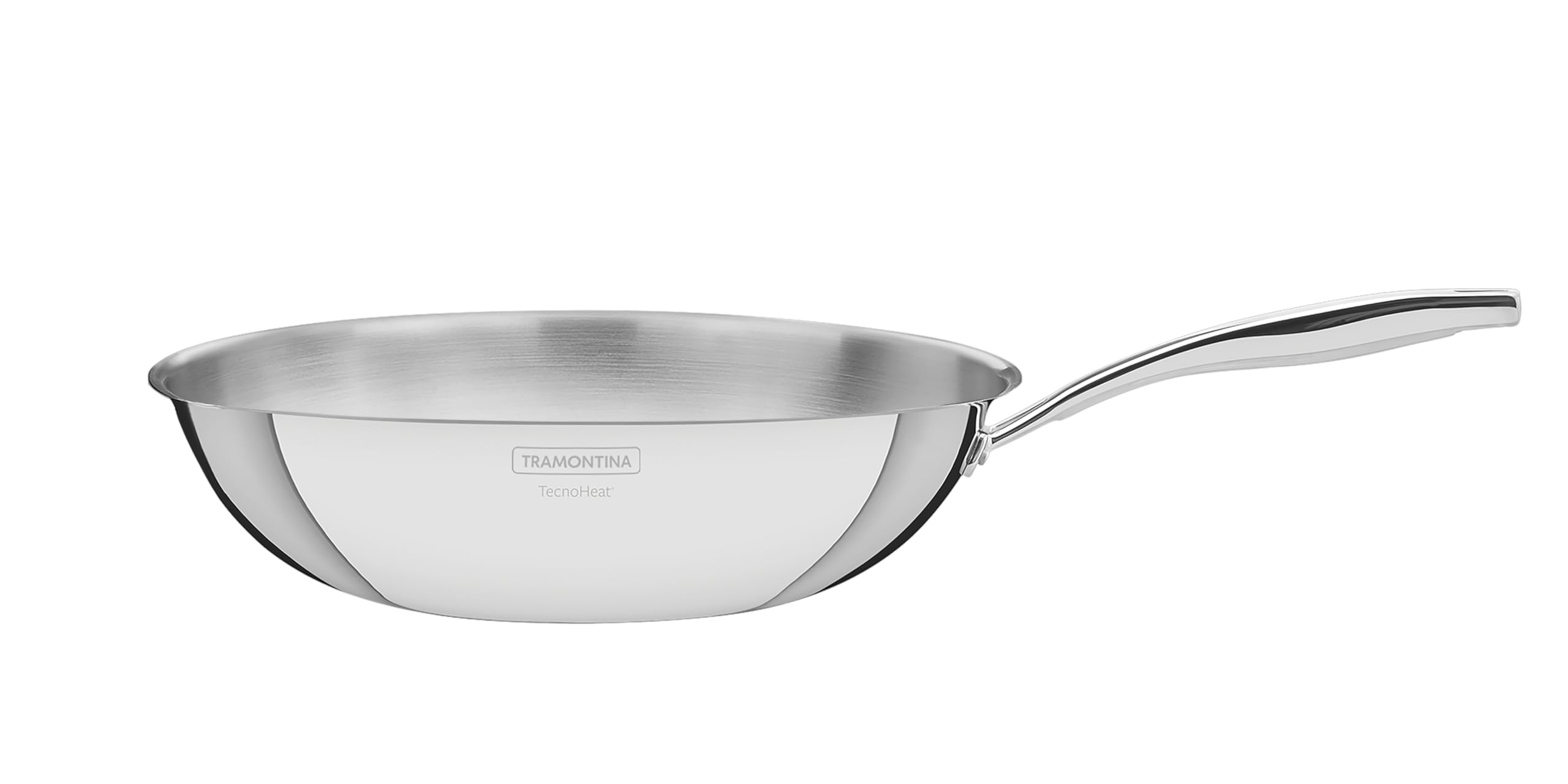 Tramontina Wok Grano, wok acier inoxydable, 28 cm, induction