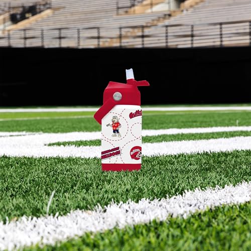 Image of Logo Brands NCAA Mascot Stainless-Steel Kids Bottle -Soft Silicone Mouthpiece, Easy To Carry, Kid-Friendly Design- Great For School & On-The-Go
