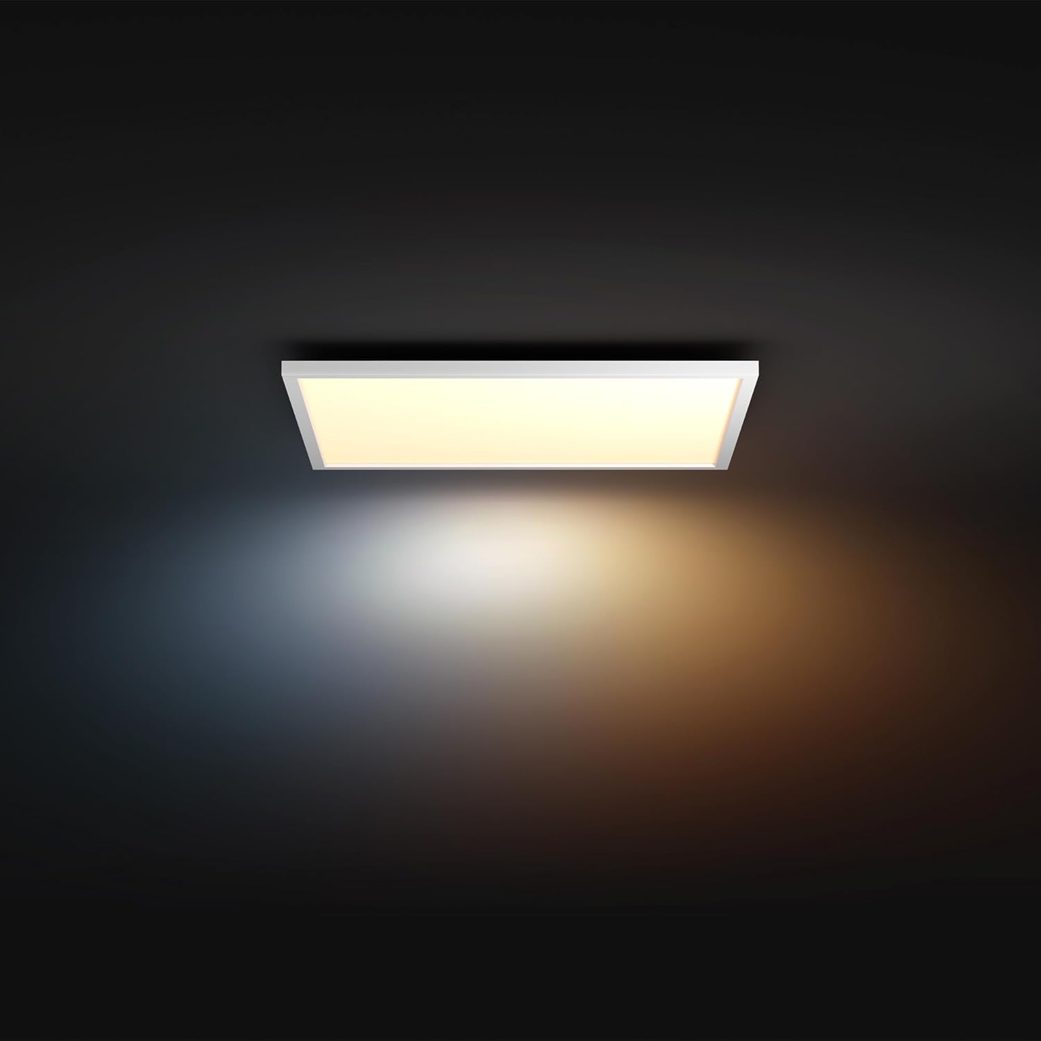 Philips Hue White Ambiance, Pannello Smart Aurelle, luce bianca da calda a fredda, 19W, 60x60cm, bianco, Compatibile Bluetooth, Controllo Vocale con Alexa, Google Assistant e Apple Homekit
