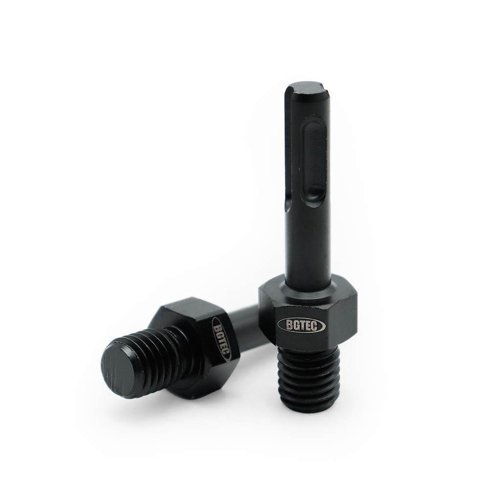 BGTECAdapter M14 Male Thread to SDS Plus Shank for Diamond Core Bits 2pcs