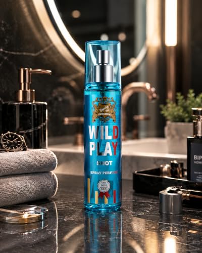 Image of Wildplay Shot Fragrance 125ML Perfume for Men & Women - Long Lasting Multi-Fragrance Spray, Floral Fruity Sweet Notes, Unisex Premium Perfume for Daily Wear & Special Occasions