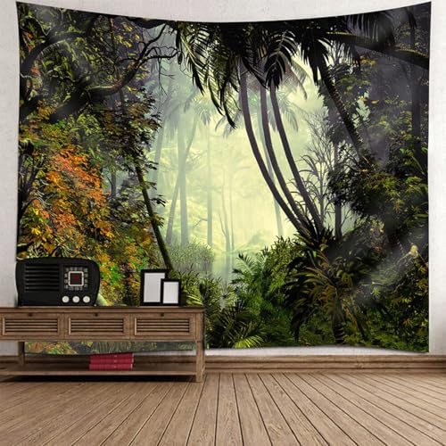 Tapisserie décoration murale jungle salon et chambre d'enfant paysage xxl