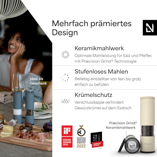 LARS NYSØM Salz und Pfeffermühle Set - Manuell - Pfeffermühle - 2 Stück – Ansicht 2