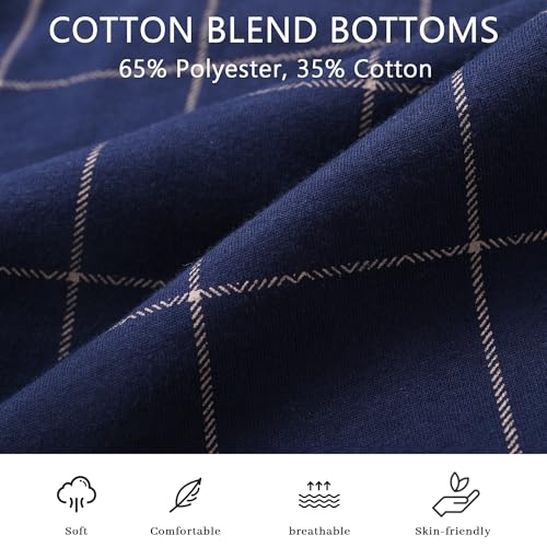 Vulcanodon Mens Cotton Pajama Pants, Lightweight Sleep Pants for Men2