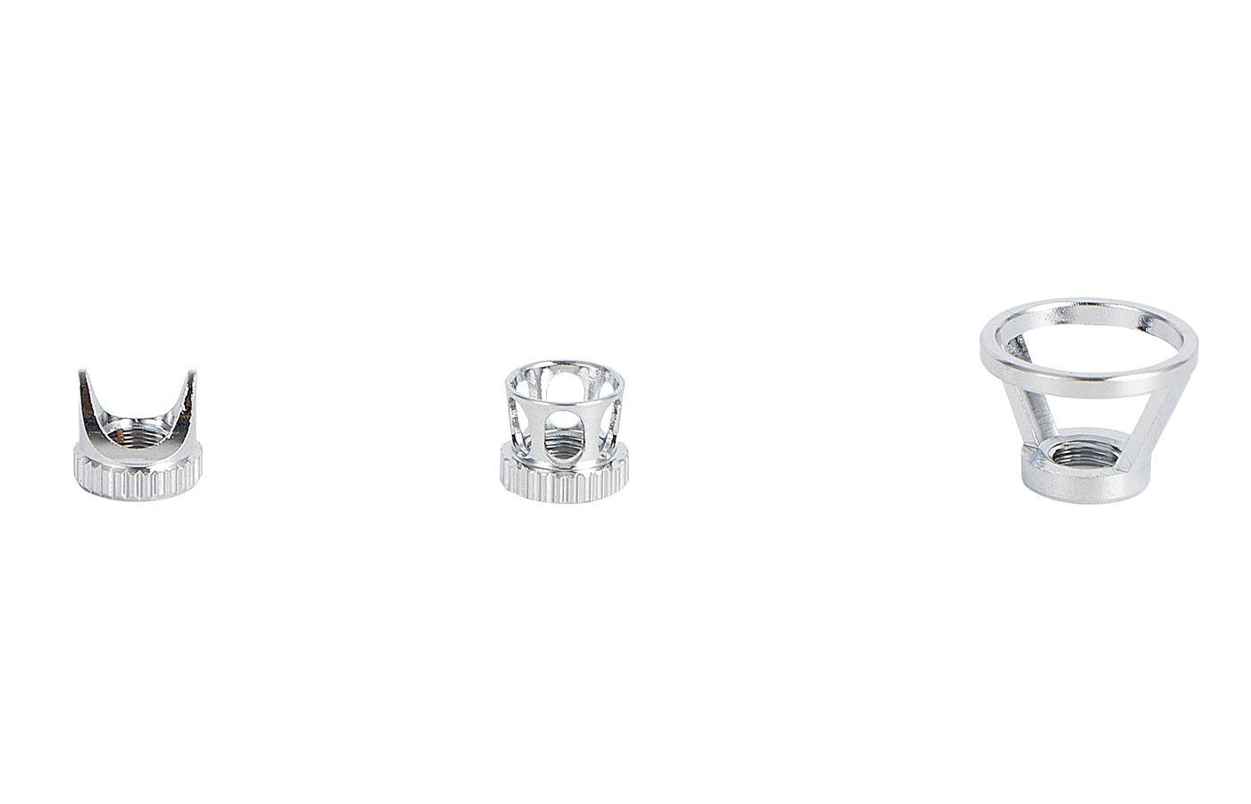 3pcs Universally Applicable Airbrush Needle Cap Replacement Part for Different Spraying Effects
